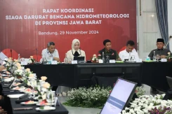 Rakor Hidrometeorologi Basah : Kepala BNPB Sampaikan Empat Strategi Tangani Banjir Bandung